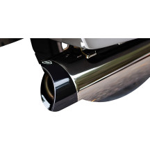 4-1/2" MK45 Performance Slip-On Mufflers — Lava Chrome finish