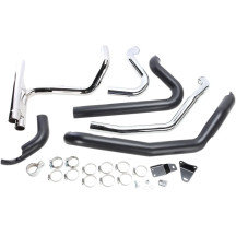 Tuberías duales Dual Bung PowerPort — sistema 2-into-2, Negro