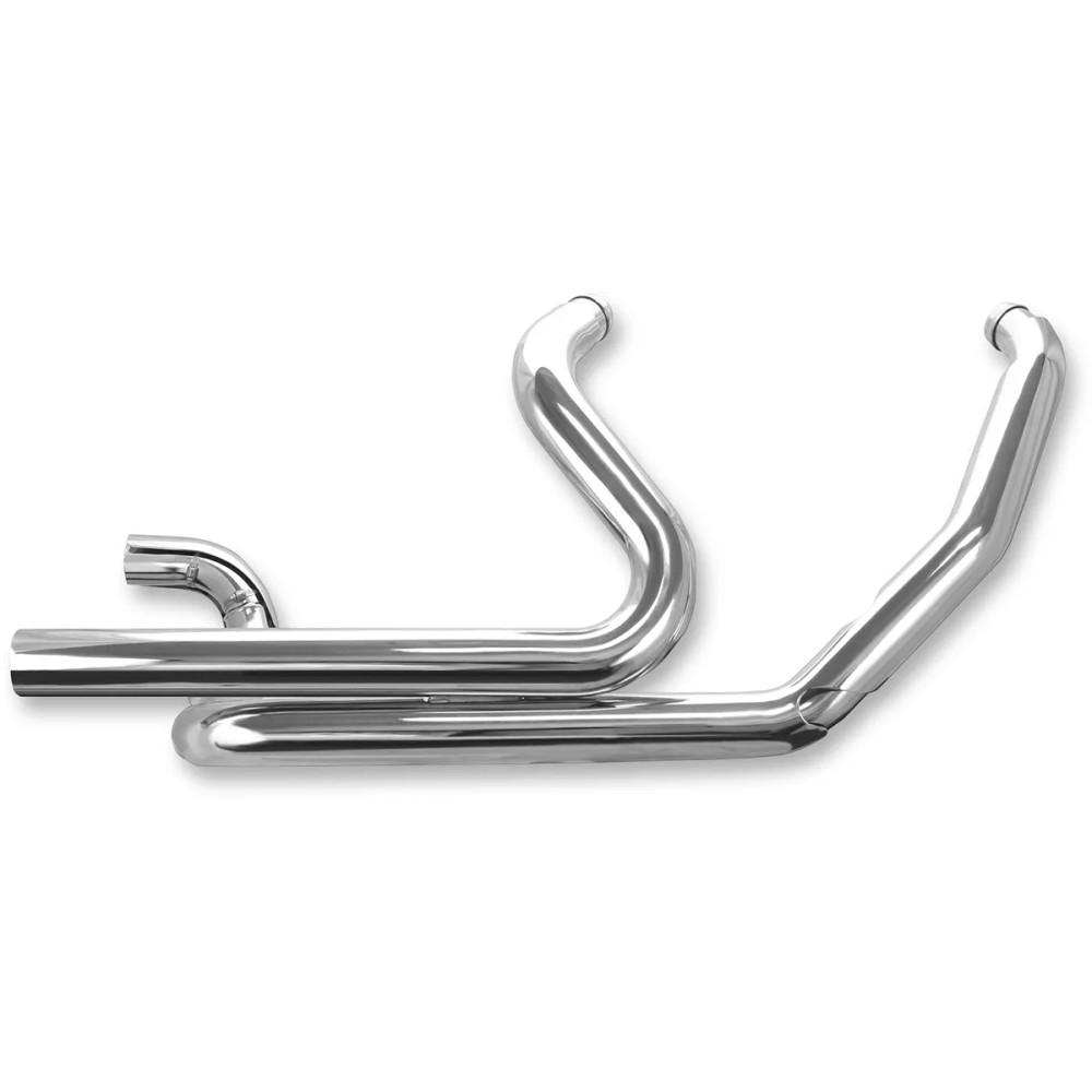 Power Tune® Dual Headers — 2-into-2, stainless steel, chrome, fits '95–'16 OEM mufflers