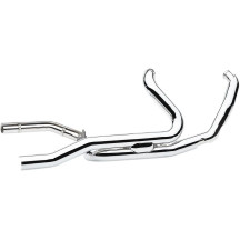 Powerport Trike tubos de escape dobles — para Freewheeler y Tri Glide, sistema 2-Into-2, cromado