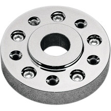 Disc Spacer for Narrow/Wide Glide Wheel Conversion Kit — Front Left/Front Right, Chrome