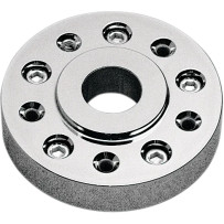 Disc Spacer for Narrow/Wide Glide Wheel Conversion Kit — Front Left/Front Right, Chrome