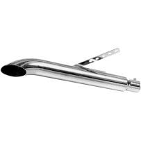 Turnout Style Muffler — 19", 1-3/4" inlet, Chrome