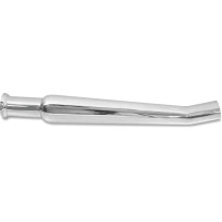 Bell-End Megaphone Muffler — 1-3/4" inlet, 20" length, Chrome
