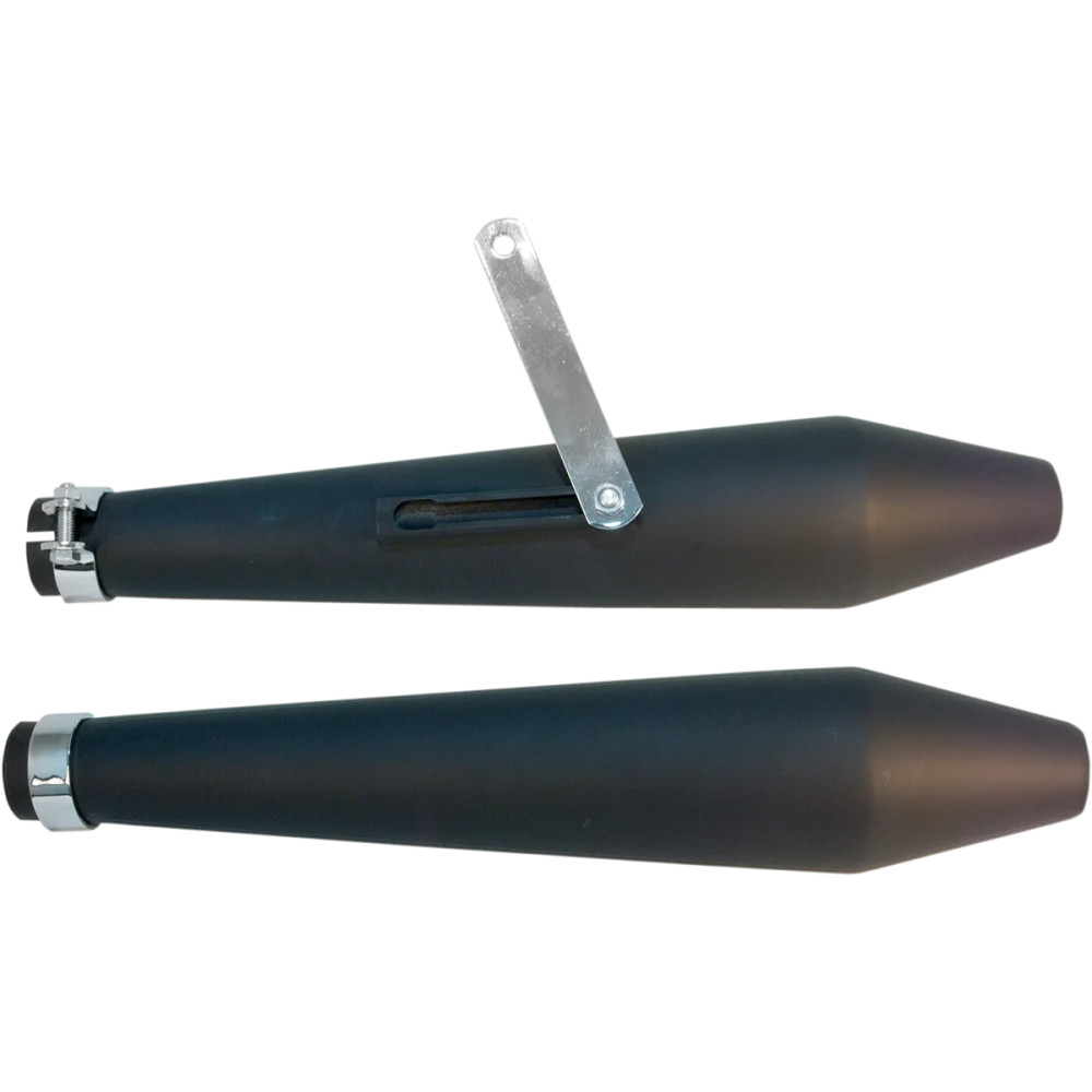 Cafe Muffler — 19" L, 1-3/4" inlet, Matte Black