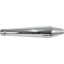Cafe Muffler — 19" L, 1-3/4" inlet, Chrome