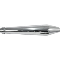 Cafe Muffler — 19" L, 1-3/4" inlet, Chrome