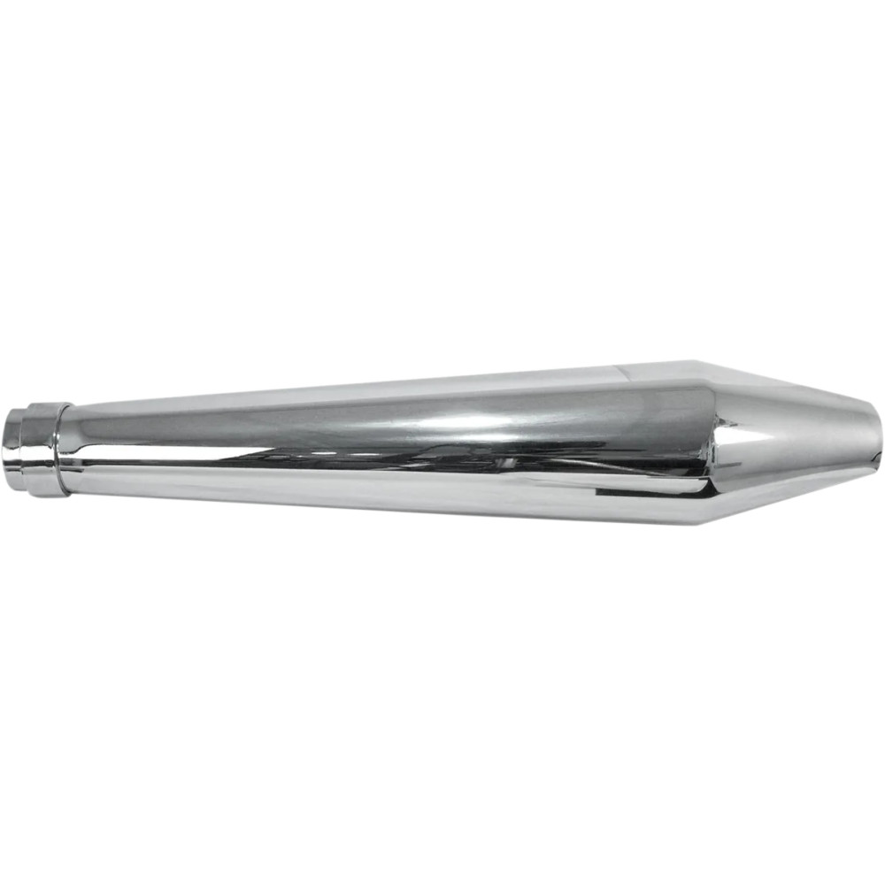 Cafe Muffler — 19" L, 1-3/4" inlet, Chrome