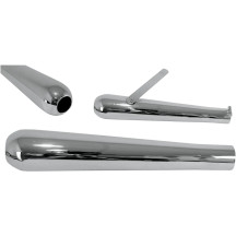 Roadhawk 60 Megaphone Muffler — 44.5 mm (1-3/4") inlet, 41 cm (16-1/8") length