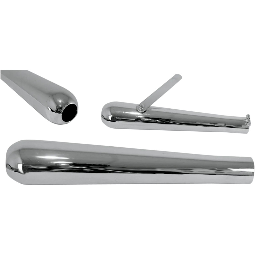 Roadhawk 60 Megaphone Muffler — 44.5 mm (1-3/4") inlet, 41 cm (16-1/8") length