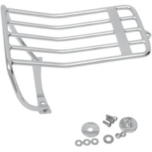 Bobtail Fender Luggage Rack — Rear fender, 29.2 cm (11-1/2") × 16.5 cm (6-1/2"), Chrome