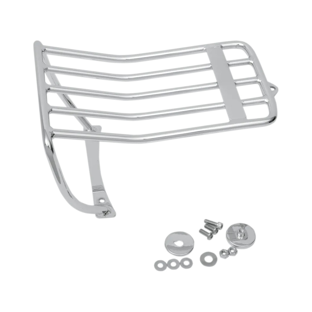 Bobtail Fender Luggage Rack — Rear fender, 29.2 cm (11-1/2") × 16.5 cm (6-1/2"), Chrome