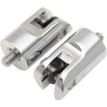 Foot Peg Mounts — 3/8-16, 38 mm (1-1/2 in), bolt-on, pair