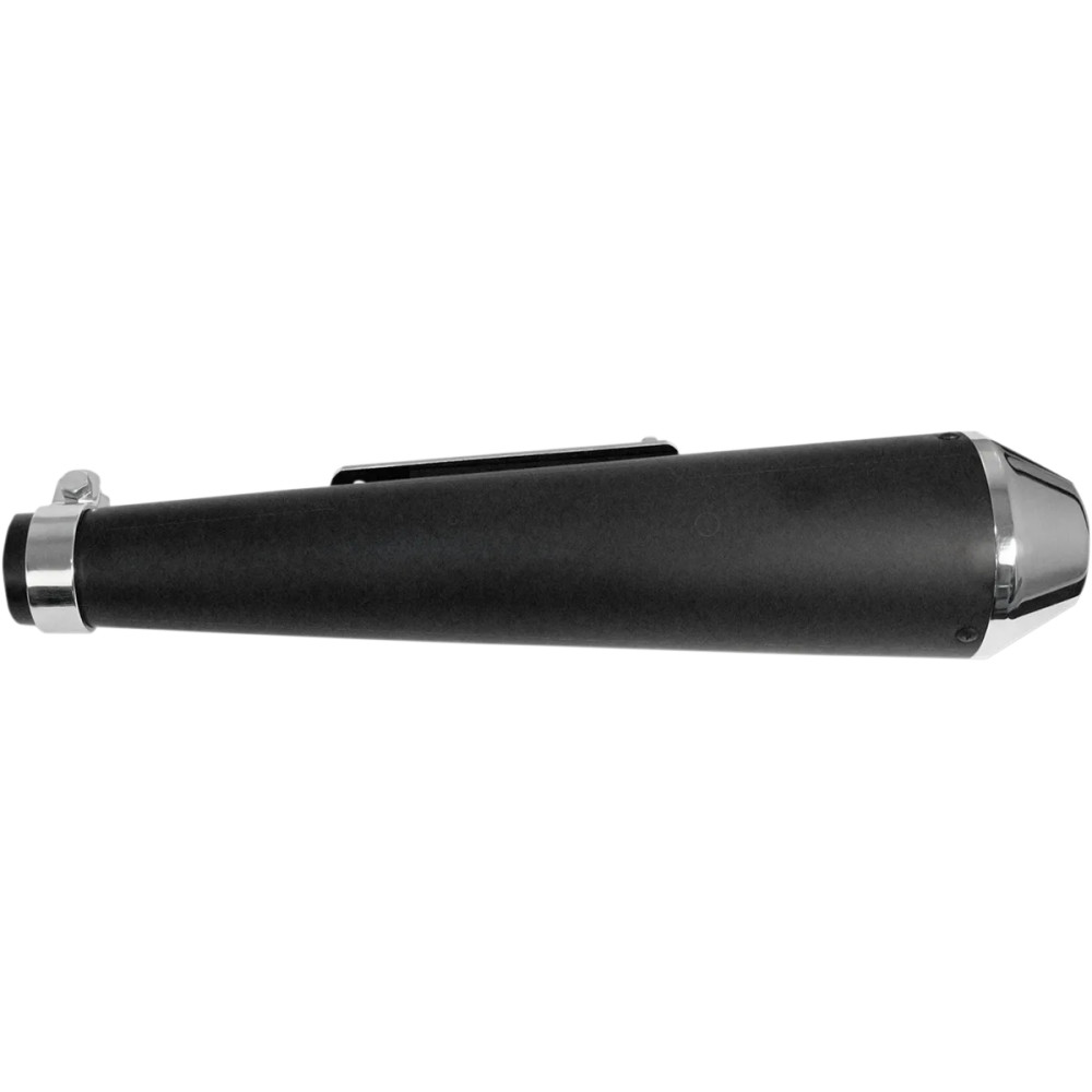 Shorty Megaphone Muffler — 17", 1.75" inlet, matte black
