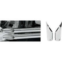 Family Jewel Exhaust Tip — Fits 2-1/4" exhaust tubes, Chrome