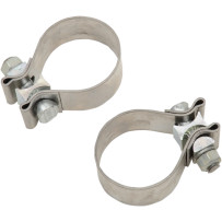Abrazaderas para silenciador de acero inoxidable — 2 pulg (50,8 mm), Par
