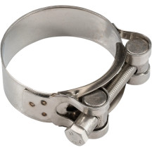 Abrazadera de escape de acero inoxidable — 49,3–53,8 mm (1,94–2,12 pulg.)