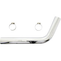 Rear Heat Shield — 44.5 mm (1-3/4") pipe diameter, Chrome