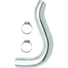 Rear Heat Shield — 1-3/4" pipe, Chrome