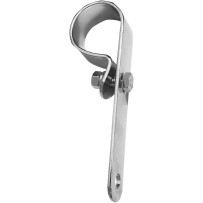 Exhaust Clamp with Tail — 44.5 mm (1-3/4"), Chrome