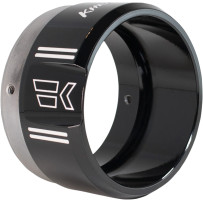 Punta Klassic de 4-1/2" — diámetro exterior 4-1/2", negro con recubrimiento en polvo