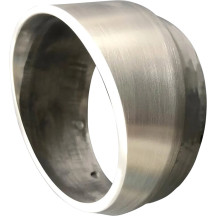 End Cap — 10 cm (4"), slash-cut, brushed