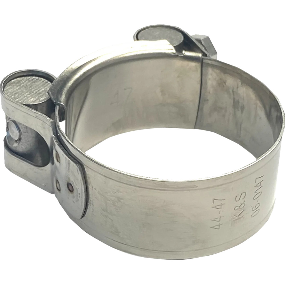 Exhaust Pipe Clamp — 44–47 mm clamping diameter, 22 mm width