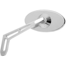 Billet Aluminum Mirror — 63.5 mm head, 127 mm width, 165 mm stem, Chrome