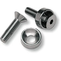 Gas Tank Mounting Hardware Kit — Chrome
