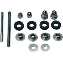Gas Tank Mounting Hardware Kit — Fuel tank, Chrome