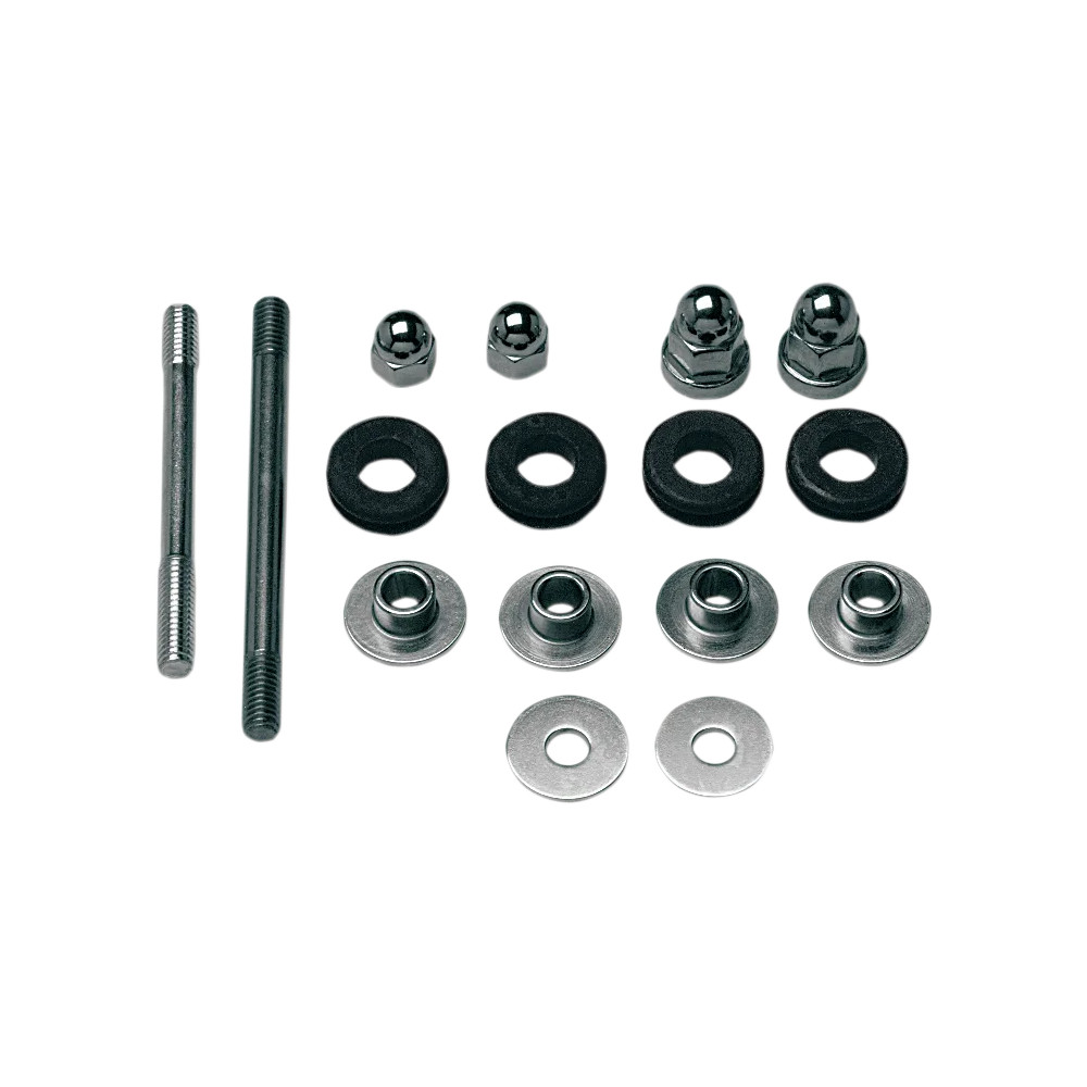 Gas Tank Mounting Hardware Kit — Fuel tank, Chrome