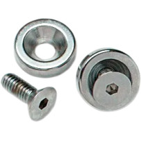 Gas Tank Mounting Hardware Kit — Chrome, Fuel Tank