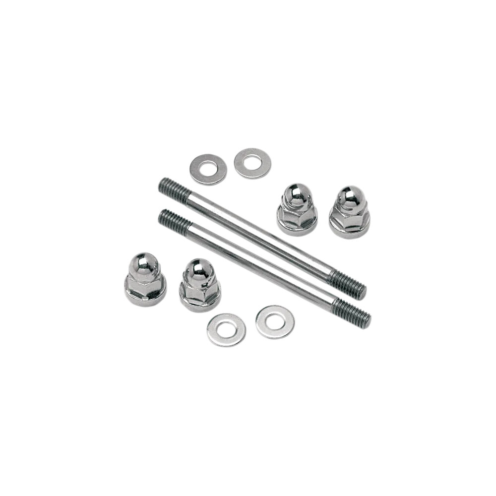 Gas Tank Mounting Hardware Kit — Fuel tank, Chrome