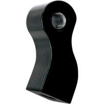 Recessed Headlight Mount — 1-1/2" H, 3/4" W, Black, Front