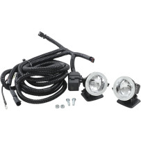 Auxiliary Fog Lights for Trax Running Boards — 63.5 mm (2-1/2"), Chrome, for Harley-Davidson®