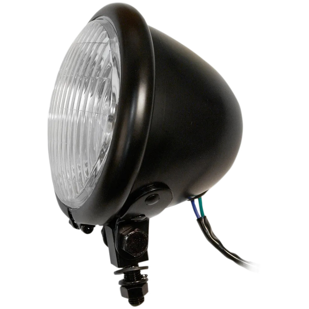 Bates Style 4-1/2" Spotlamp — 114 mm (4-1/2"), 12V, black