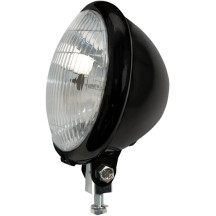 5-3/4" Bates-Style Headlight — 146 mm (5-3/4"), halogen 60/55 W, bolt-on