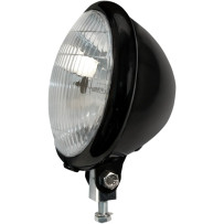 5-3/4" Bates-Style Headlight — 146 mm (5-3/4"), halogen 60/55 W, bolt-on