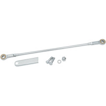 Shifter Linkage — 13-3/4" (34.93 cm), 5/16-24 stud, 5/16" hole, 7.9 mm stud, 7.9 mm hole, Chrome