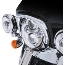 Fang® Headlight Bezels — 178 mm (7"), Chrome