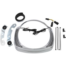 Fang® Headlight Bezels — 178 mm (7"), Chrome