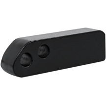 Headlight Mount Extension Hardware — Headlight extension, black, kit