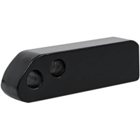 Headlight Mount Extension Hardware — Headlight extension, black, kit