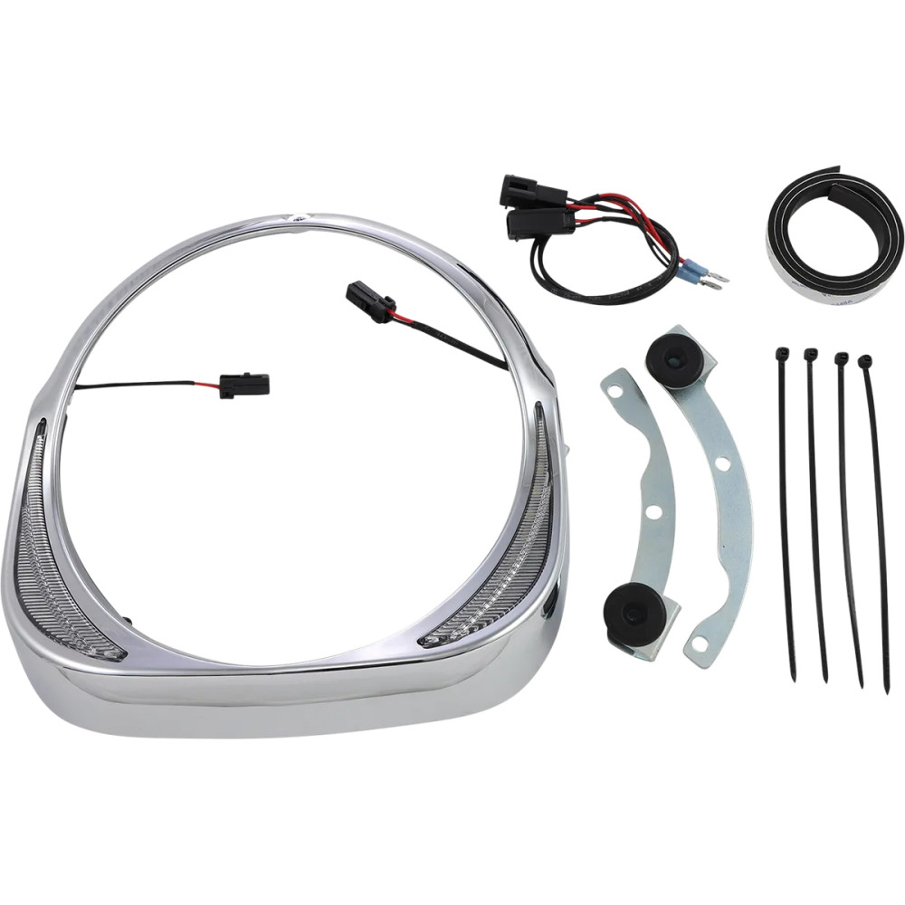 Embellecedores de faro Fang® — 178 mm (7") , cromado