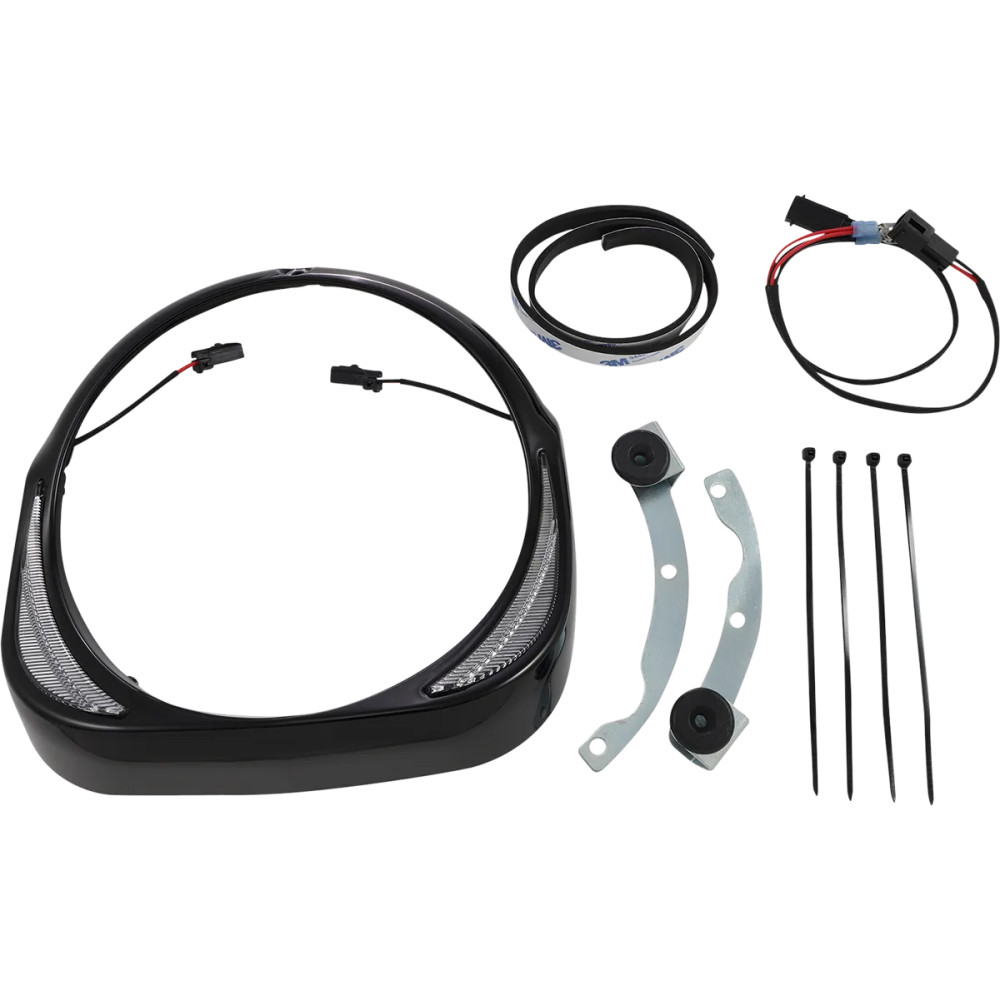 Fang® Headlight Bezels — 178 mm (7"), Black