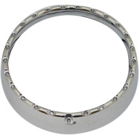 7" LED Halo Headlight Trim Ring — 178 mm (7"), Chrome