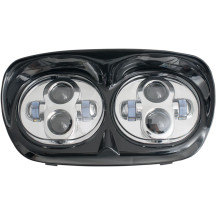 Conjunto de faro LED doble — 7200 lm, Harley-Davidson®, cromado