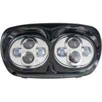 Dual LED Headlight Assembly — 7200 lm, Harley-Davidson®, Chrome