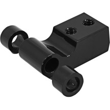 Headlight Mount Extension Hardware — Black, billet aluminum