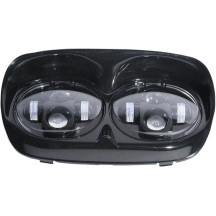 Dual LED Headlight Assembly — For Harley-Davidson®, Black trim